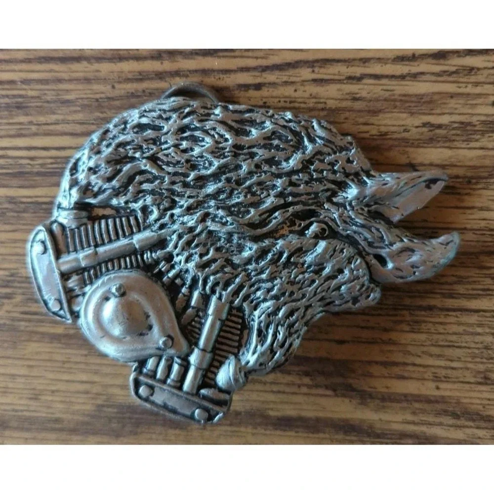 New Hot Leathers Eagle Twin‎ Engine Belt Buckle 3